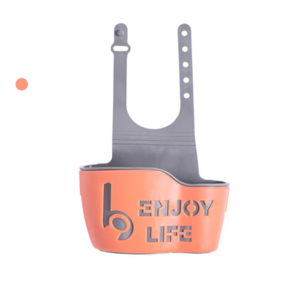 Hot Home Storage Drain Basket Kitchen Sink Holder Adjustable Soap Sponge Shlf Hanging Drain Basket Bag Kitchen Accessories