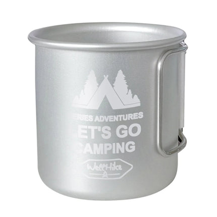 300ML Camping Water Cup Aluminium Alloy Hiking Mug Foldable Handle Travel Coffee Cup Ultra-Light Outdoor Kitchen Equipment