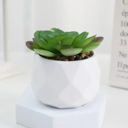 Mini Artificial Succulent Bonsai Plants