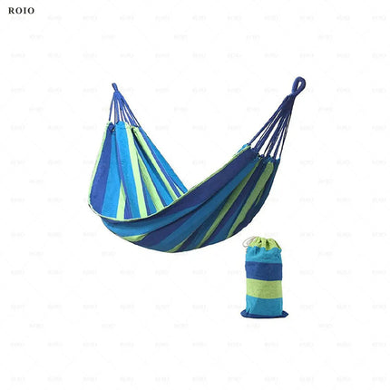 Durable Canvas Camping Hammock with Carry Bag