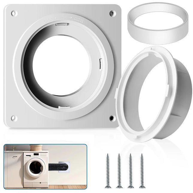 4 Inch Dryer Vent Wall Plate Dryer Vent Quick Connector Kit Fits 4 Inch Tubes Hose Duct Connector Adapter