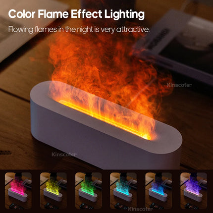 Flame Aroma Diffuser with RGB Light