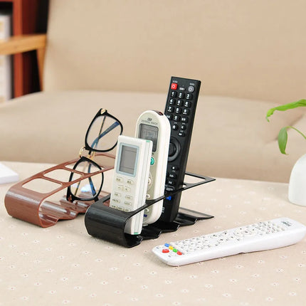 Creative Four Grid Remote Control Storage Rack Storage Box Plastic Desktop Rack Home Storage Organization