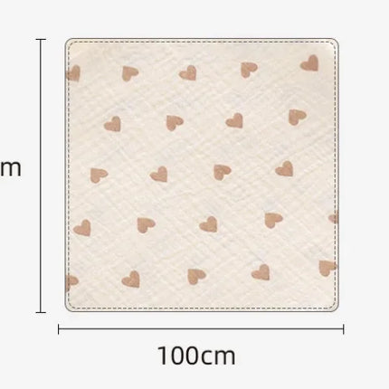 Ins Baby Blanket Muslin Swaddle 2 Layer Cotton Receive Blankets for Newborn Bath Towel Summer Bedding Baby Items Mother Kids