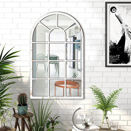 Small Farmhouse Style Wooden Acrylic Mirror Stickers DIY Bedroom Living Room Background Wall Home Decoration Wallpaper