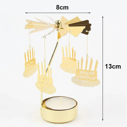 Rotating Metal Candle Holder