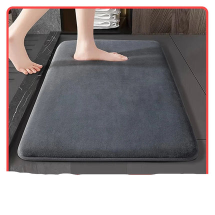 Super Absorbent Non-Slip Velvet Bathroom Door Floor Mat