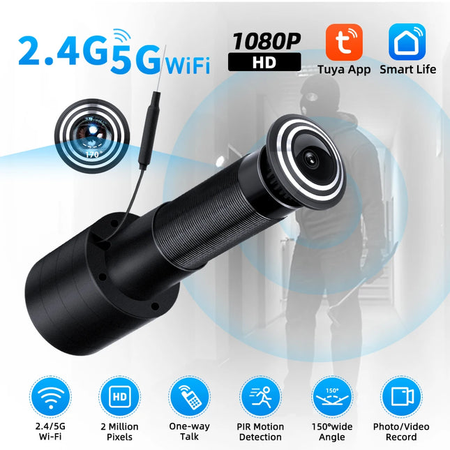 Smart Video Peephole Camera with Wi-fi