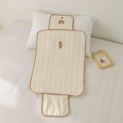 Foldable Portable Diaper Changing Pad Waterproof Baby Infant Diaper Urine Mat for Newborn Simple Bedding Changing Cover Pad
