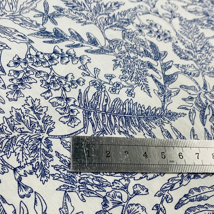 150x50cm Pure Cotton Plant Printed Fabric For Summer Women's Dresses, Shirts Curtains Bedding Handmade DIY Sewing Fabric TJ21948