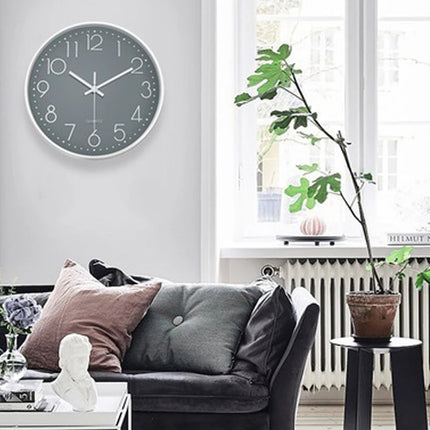 8 Inch Mute Digital Quartz Wall Clock