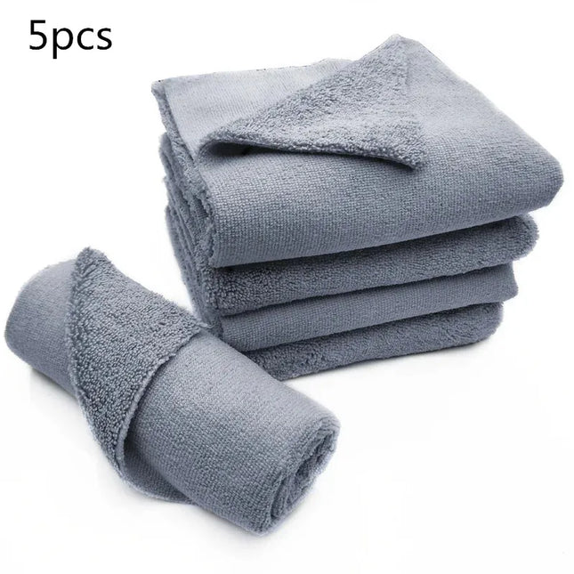 5pcs Car Wash Microfiber Towel Car Cleaning Drying Cloth Car Care Cloth Microfiber Towel Car Microfiber Cloth Car accessory