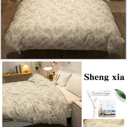 100% Cotton Duvet Cover Double Size Duvet Cover 200x230 Skin friendly Breathable Active Flower Print Pillow Cover Buy separately