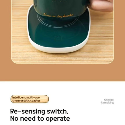 Electric Mug Warmer Heating Coaster 55°C for Coffee and Milk Tea Thermostatic Pad Heating Mat for Kitchen Use Beverage Heating