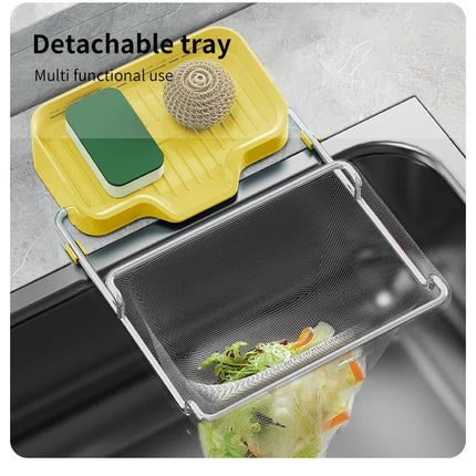 1pc Includes 50 Strainers, Kitchen Sink Strainer Drainage Shelf Multi-Purpose Storage Rack Kitchen Waste Sink Residue Mesh Shelf