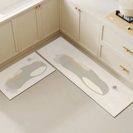 Kitchen Floor Mat Non-slip Oil-proof Carpet Pvc Leather Waterproof Foot Mats Wipeable No-clean Rug Long Strip Decoration Carpets