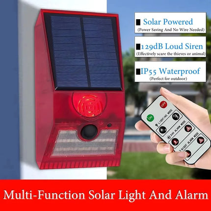 2-in-1 Solar Motion Sensor Alarm Light