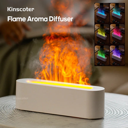 Flame Aroma Diffuser with RGB Light