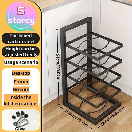 Adjustable Stainless Steel Pot Rack