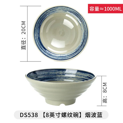 Melamine Japanese Style Noodle Soup Bowl