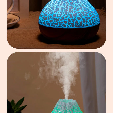 300ml Volcano Air Humidifier Desktop Electric USB Humidificadore Water Mist Diffuser Purifier Air Freshener With 7 Colors Night