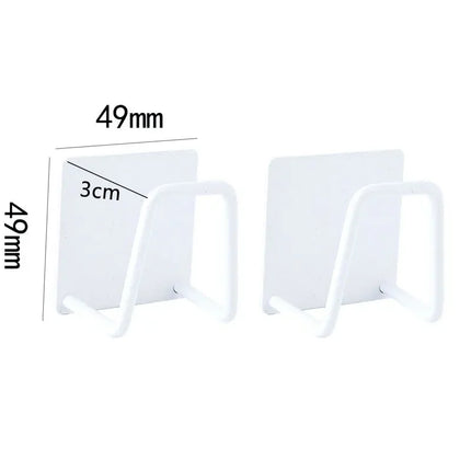 Kitchen Sponge Racks Self Adhesive Sink Sponges Drain Drying Rack Holders Stainless Steel Wall Hooks Home Storage Hook Organizer