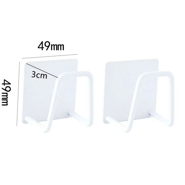 Kitchen Sponge Racks Self Adhesive Sink Sponges Drain Drying Rack Holders Stainless Steel Wall Hooks Home Storage Hook Organizer