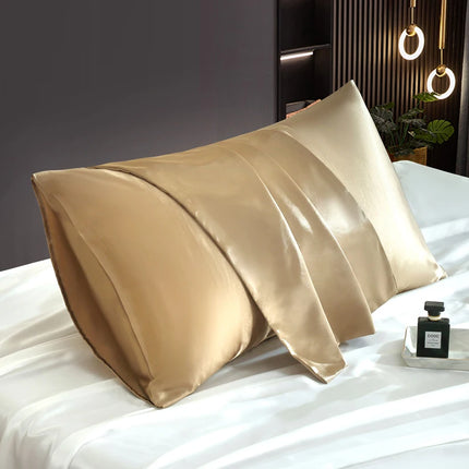 Satin Bedsheet Set High Quality Solid Color Fitted Sheet Set Single Double Queen King Size Flatsheet Set Luxury Bedding