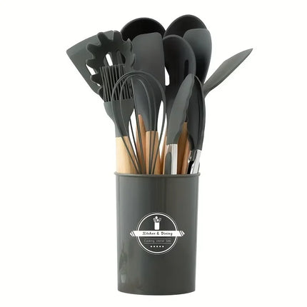 12Pcs Silicone Kitchen Utensils Set