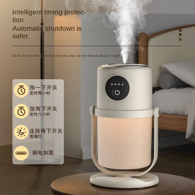 90degree rotating humidifier intelligent large capacity atomizer USB silent night light indoor small air purification humidifier