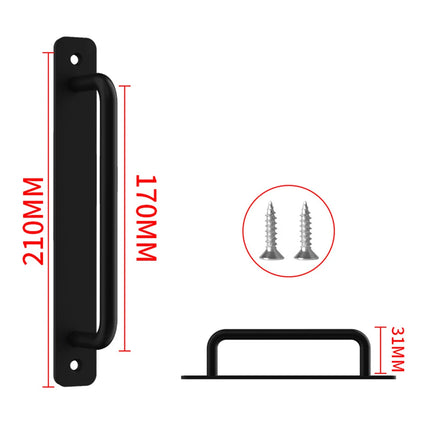 Door Handle Cabinet Pulls Aluminum Push-pull Balcony Gate Window Pulls Knob Kitchen Furniture Hardware Handle