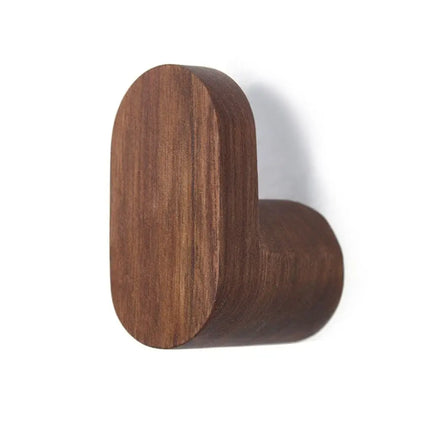 Modern Simple Wooden Decorative Hook Key Holder Door Hanger Wall-mounted Punch Robe Hook Coat Bag Rack Home Storage Organizer