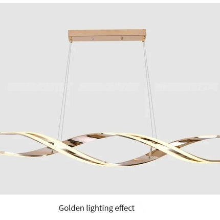 Minimalist LED Chandelier for Dining Room Modern Geometric Kitchen Pendant Light Simple Home Decor Hanging Light Fixture