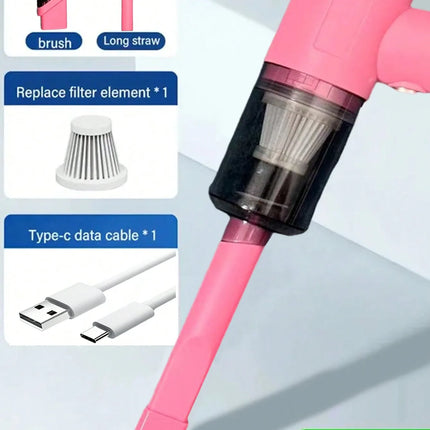 3 In 1 Integrated Suction And Blowing Vacuum Combination Vacuum Cleaner USB Charging Small Car Household Vacuum Cleaner