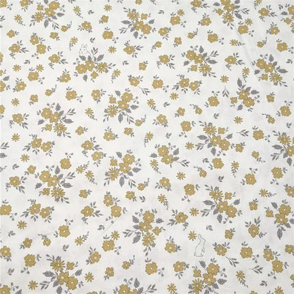 160*50cm Purple Small Floral Design Printed Cotton Fabric For DIY Children's Wear Cloth Make Bedding Quilting Girl Dress Tesido