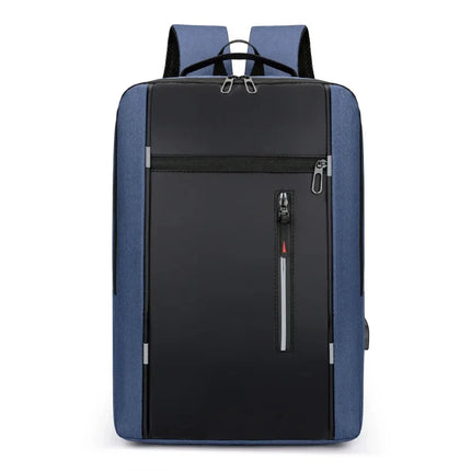 Waterproof Oxford Laptop Backpack for Men 15.6 Inch USB Charging Business Travel School Backpack High Capacity