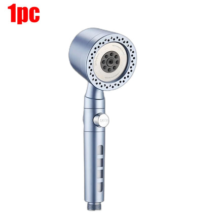 5 Modes Spray Water Saving Shower Head ABS Handheld Spa Showerheads Large Flow Portable Bathroom Filter Shower Faucet Nozzle Set