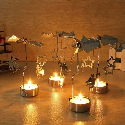 Rotating Metal Candle Holder