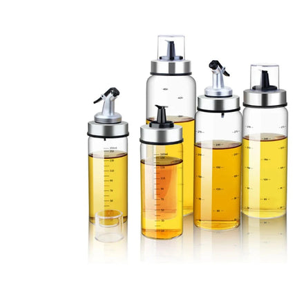 180/300/500ml Cooking Seasoning Oil Bottle Sauce Bottle Glass Storage Bottles for Oil and Vinegar Oil Dispenser For Kitchen