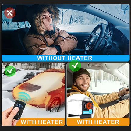 2/5/8KW All-in-one Air Diesel Parking Heater Car Heater Diesel Air Heater With Silencer Remote Control Truck Boat Bus RV Trailer