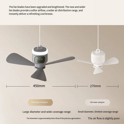 12000mAh ventilateurs de plafond portables ventilateur de Camping en plein Air tente circulateur d'air refroidisseur ventilateur