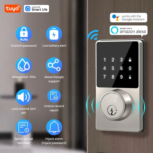 Smart WiFi Lock Keyless Entry,