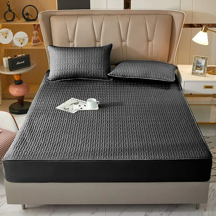 Waterproof Fitted Sheet, Thickened Quilted 100% Waterproof Mattress Cover, Mattress Protector, Bed Cover For Living Room 160x200