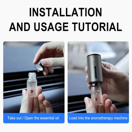 Smart Car Air Freshener Fragrance Diffuser Mist Humidifier with Essential Oil 3 Gear Adjustable Aromatherapy Interior Accessory