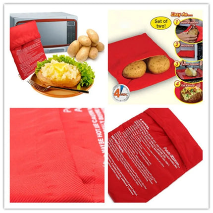 Microwave Oven Potato Cooker Bag Baked   Cooking  Quick Fast Kitchen Accessories