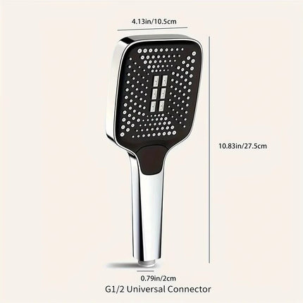 Adjustable Shower Head With 3 Modes Large Flow Shower Head High Pressure Water Saving Shower Faucet Bathroom Accessories
