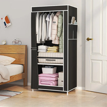 Foldable Fabric Wardrobe Dustproof Storage