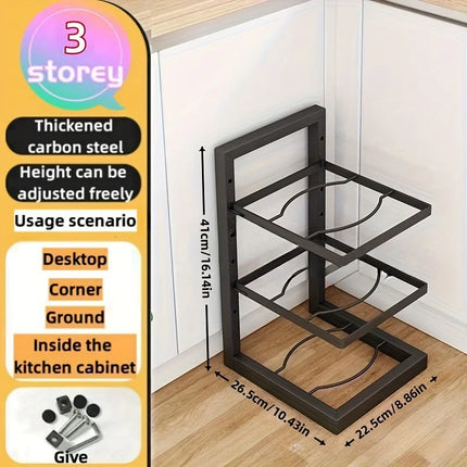 Adjustable Stainless Steel Pot Rack