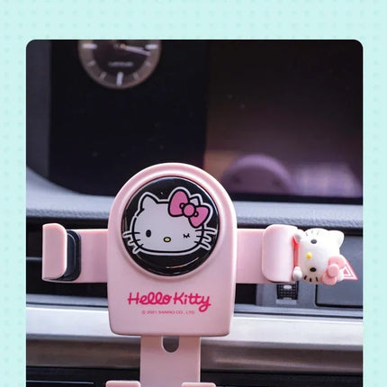 Hello Kitty Cell Phone Car Bracket Car Fragrance Air Vents Suction Cup Support Car Ornaments Car Fragrance Car Decoration