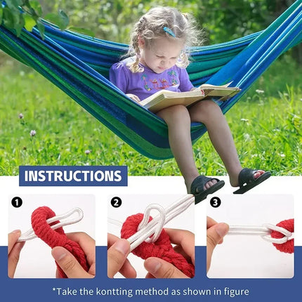 WESTTUNE Outdoor Canvas Hammock